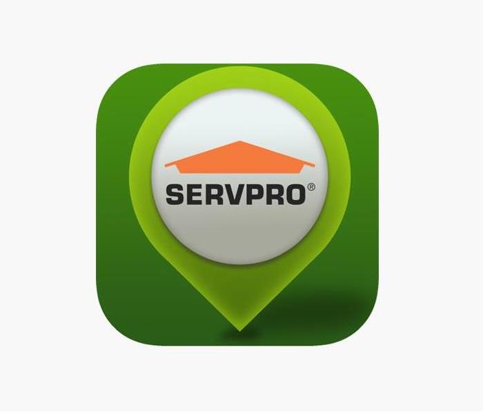 Mobile app icon with SERVPRO logo