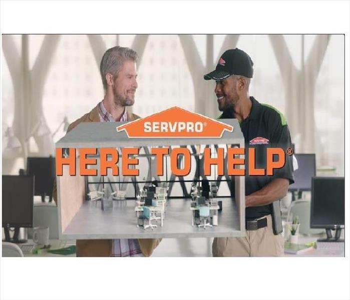 SERVPRO here to help - image of two men talking